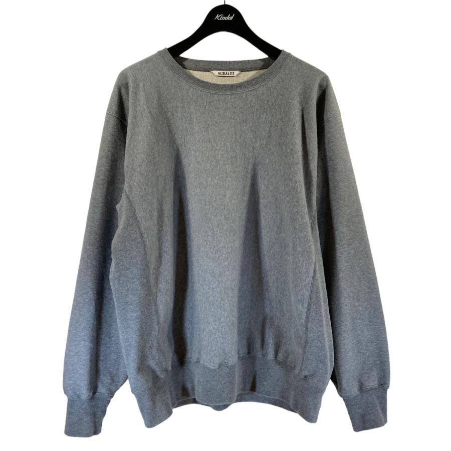 AURALEE グレー クルーネック スウェット