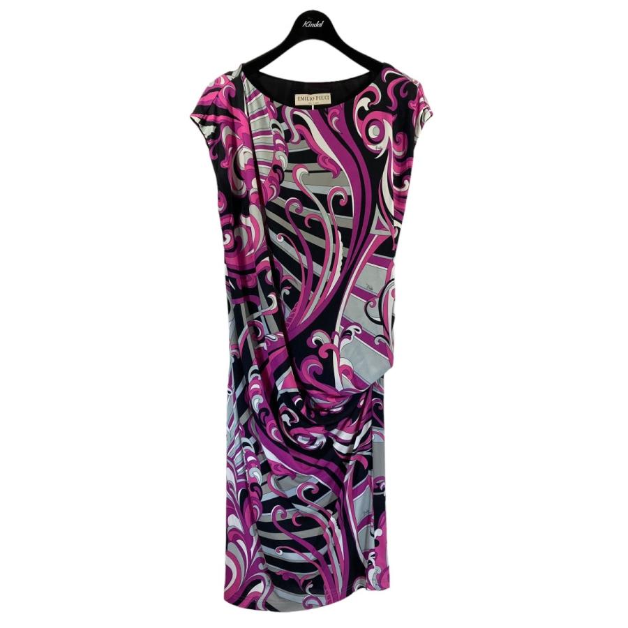 値下げ】EMILIO PUCCI ノースリーブワンピース パープル サイズ：36  