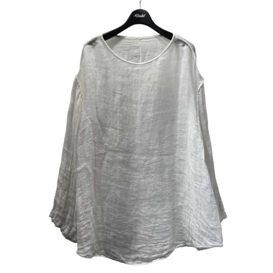値下げ】ERIKOKATORI linen gawze see-through L/S-T リネン 値下げ】ERIKOKATORI linen gawze see-through L/S-T リネン