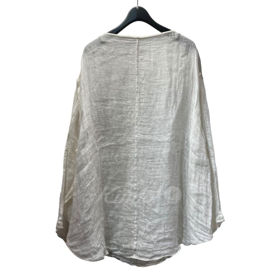 値下げ】ERIKOKATORI linen gawze see-through L/S-T リネン 値下げ】ERIKOKATORI linen gawze see-through L/S-T リネン