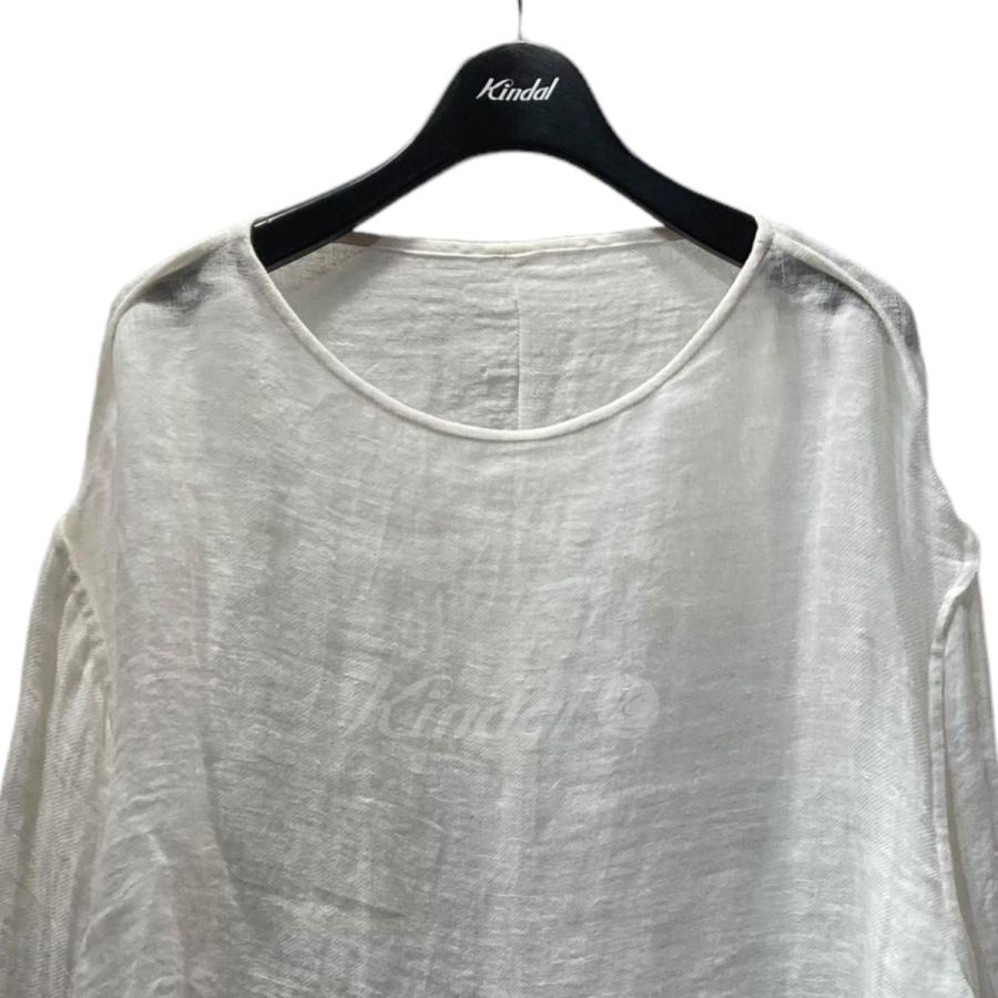 値下げ】ERIKOKATORI linen gawze see-through L/S-T リネン 値下げ】ERIKOKATORI linen gawze see-through L/S-T リネン