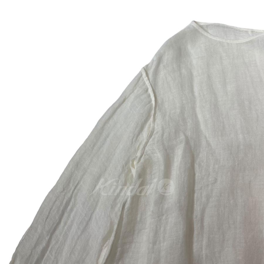 値下げ】ERIKOKATORI linen gawze see-through L／S-T リネン 