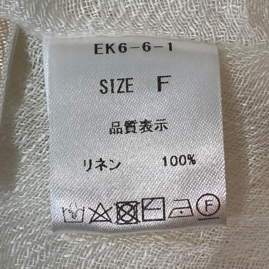 値下げ】ERIKOKATORI linen gawze see-through L／S-T リネン 