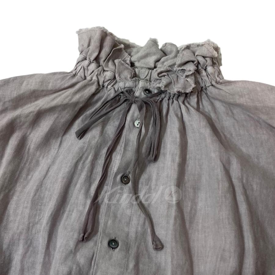 ネストローブ　リネンピグメントダイ ダブルフリルカラーブラウス ピグメントダイダブルフリルカラーブラウス** | KITTE丸の内店 | nest