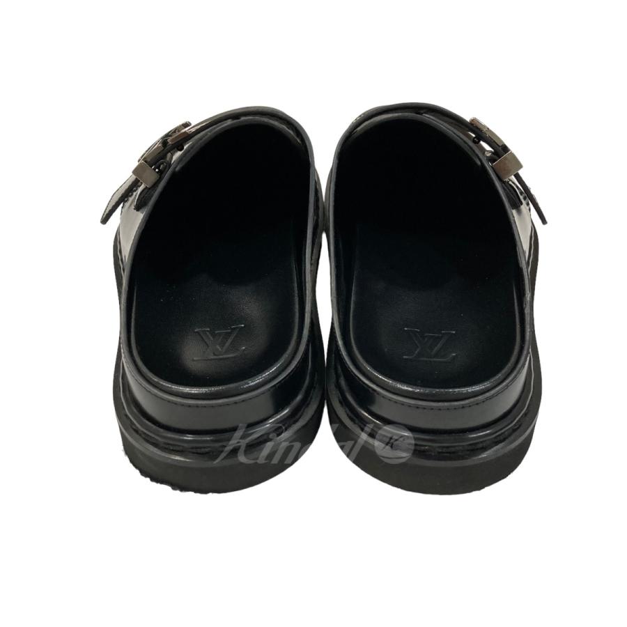 LOUIS VUITTON ルイヴィトン ミュール ブラック 送料無料 LOUIS VUITTON ルイヴィトン スリッパ シューズ ホーミーライン