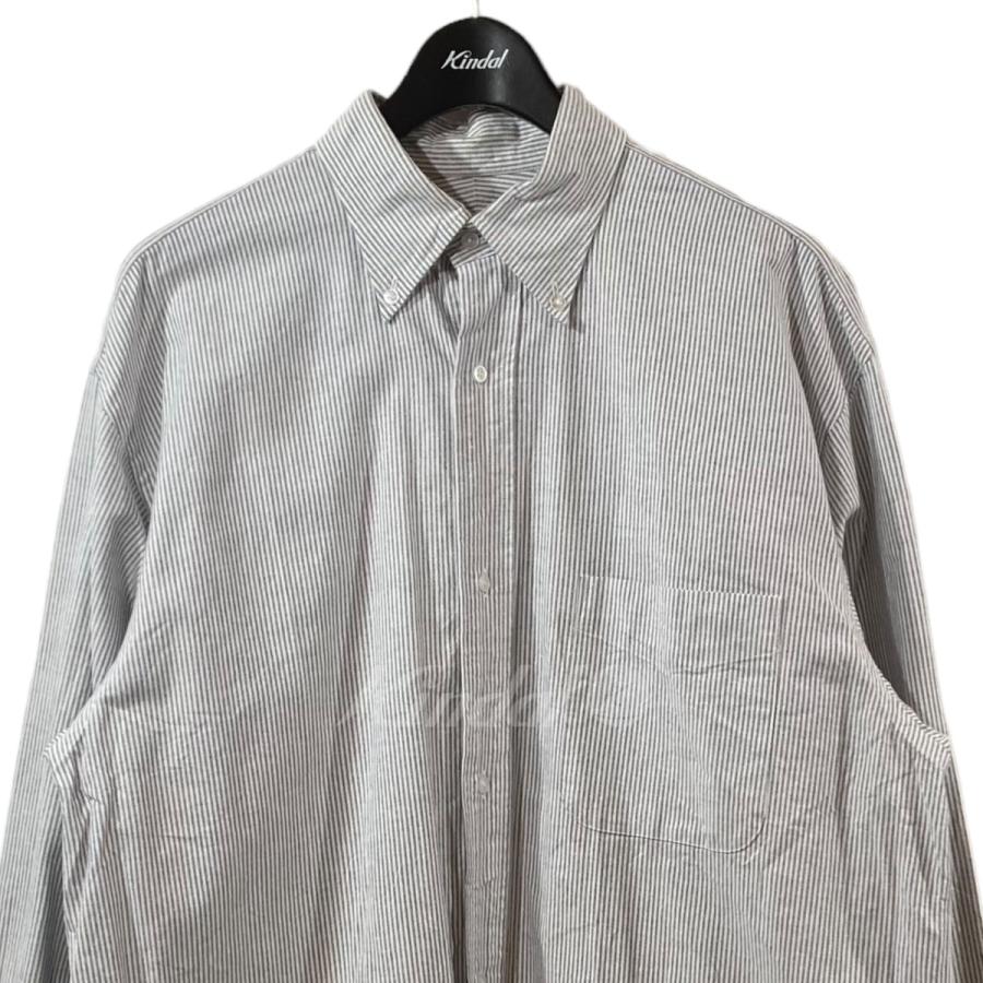 23ss COMOLIオックス BDシャツ ストライプ size 3