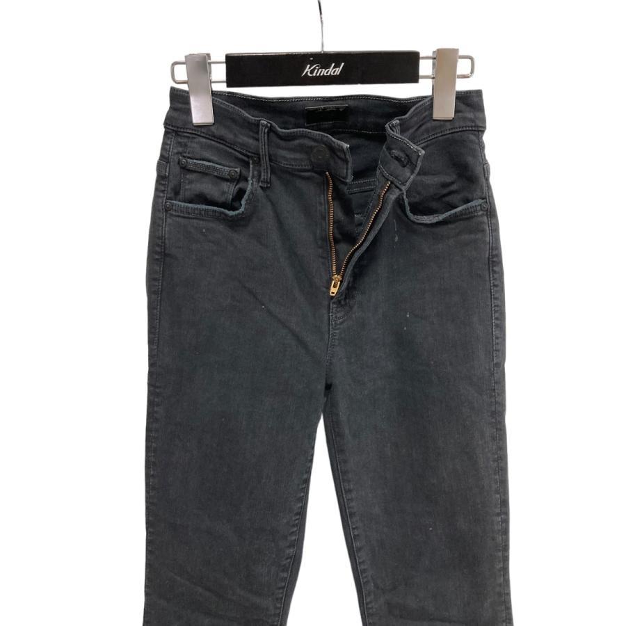 mother 【値下げ】mother ADED BLACK INSIDER CROP デニムパンツ  