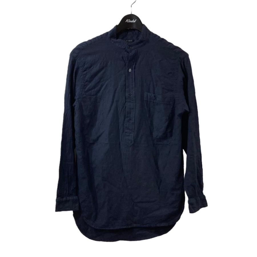 COMOLI 【値下げ】COMOLI 23SS バンドカラーシャツ X01-02016 ネイビー 
