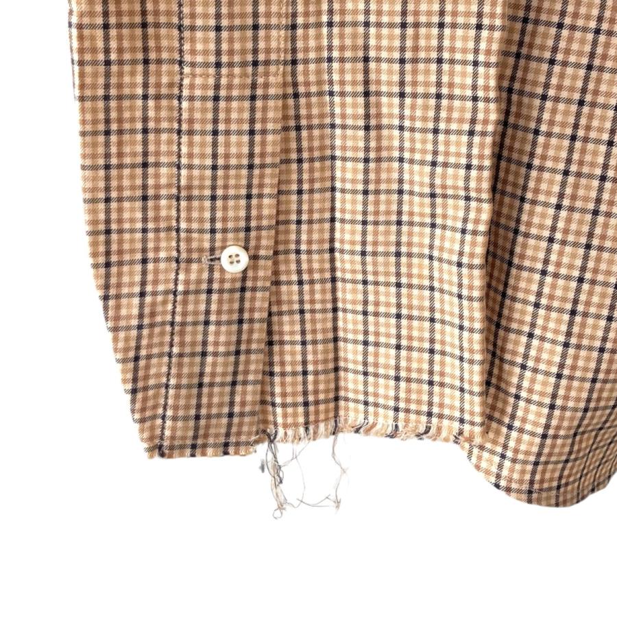 miu 【値下げ】MIU MIU 24SS チェック 長袖シャツ MK1842 ベージュ 