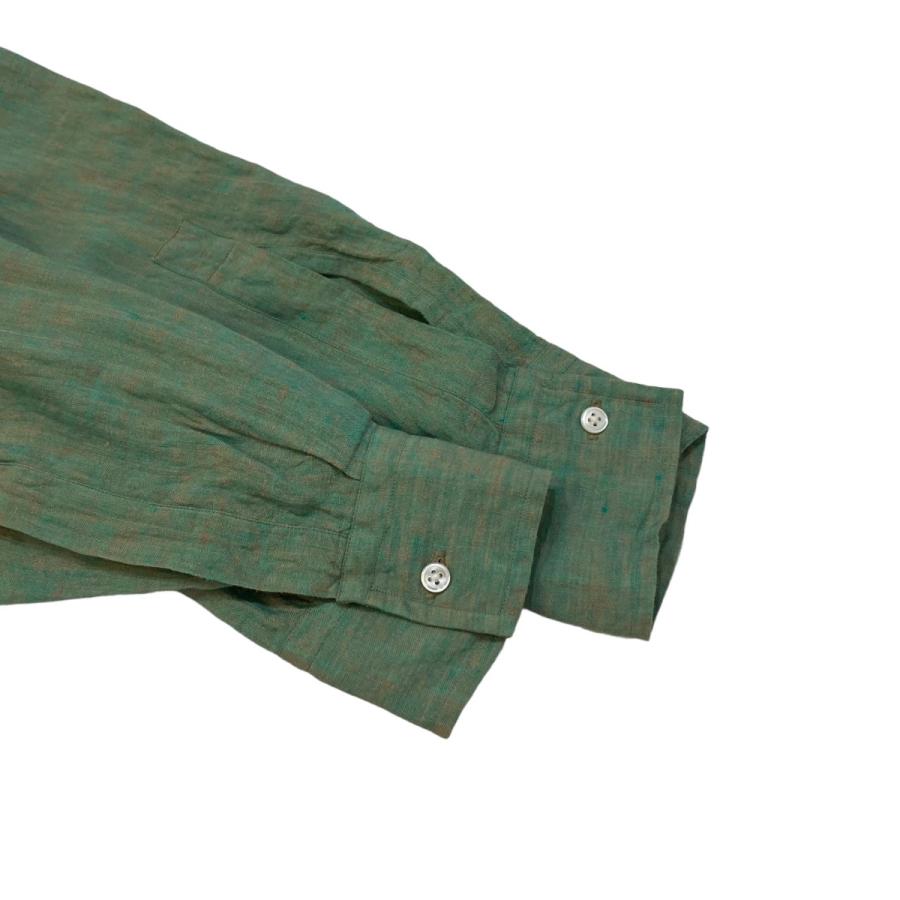 値下げ】HEUGN Alan リネンシャンブレーワンピースカラーシャツ 長袖  