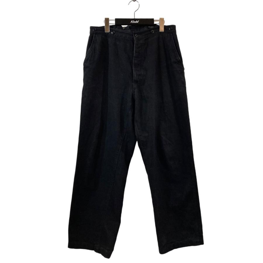 COMOLI コモリ 22AW デニムオーバーパンツ W03-03002 ブラック サイズ 