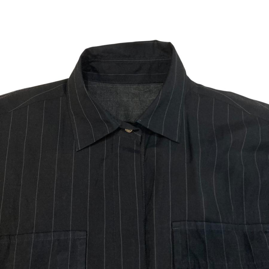 sacai（サカイ） ストライプワンピース 23-06539 ブラック サイズ：1