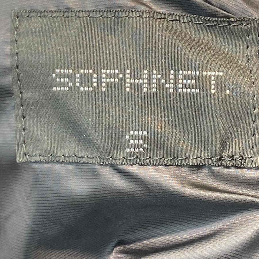 SOPHNET. ソフネット SOPHNET． LEATHER SLEEVE VARSITY JACKET