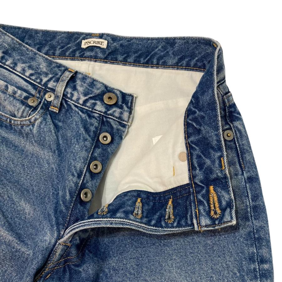 INSCRIRE アンスクリア Straight Layered Denim デニムパンツ ID PT32 