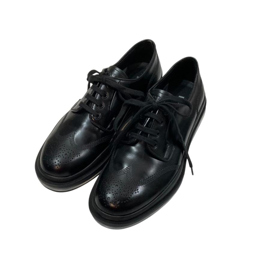 プラダ PRADA エアソールウィングチップシューズ 2EG299 ブラック 