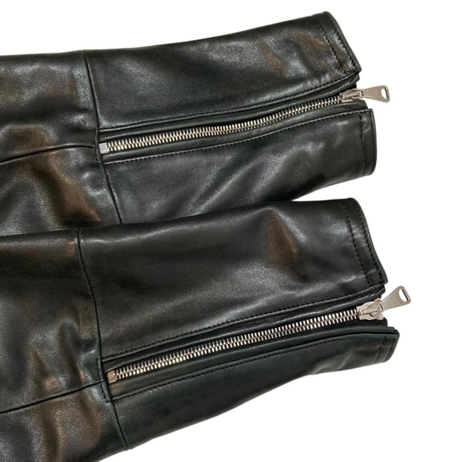 EMMETIブラックレザージャケット 44 EMMETI（エンメティ） 【値下げ】EMMETI レザージャケット ブラック