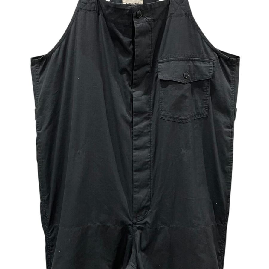 peak スノーピーク タキビライトリップストップオーバーオール 黒 S snow peak (スノーピーク) TAKIBI Light Ripstop Overalls
