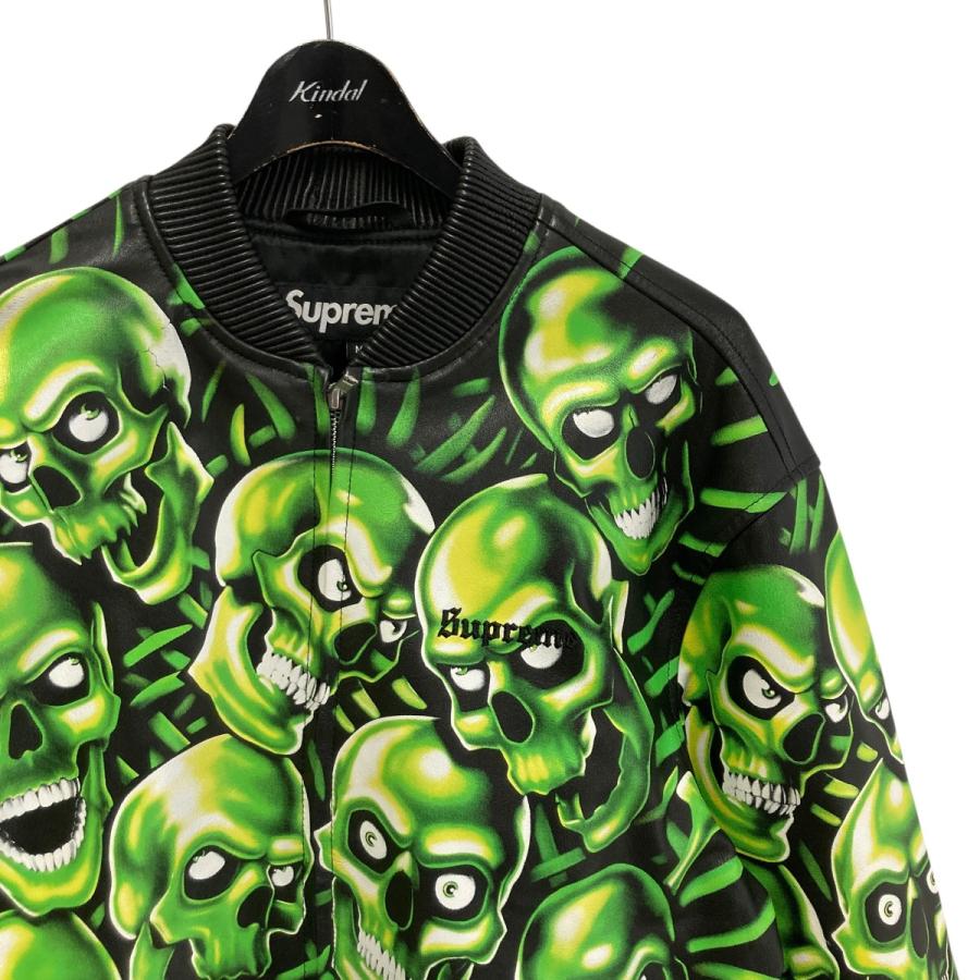 ジャケット・アウター Supreme Skull Pile Leather Bomber Jacket Supreme - Skull Pile Leather Bomber Jacket Pocket Tee Warm