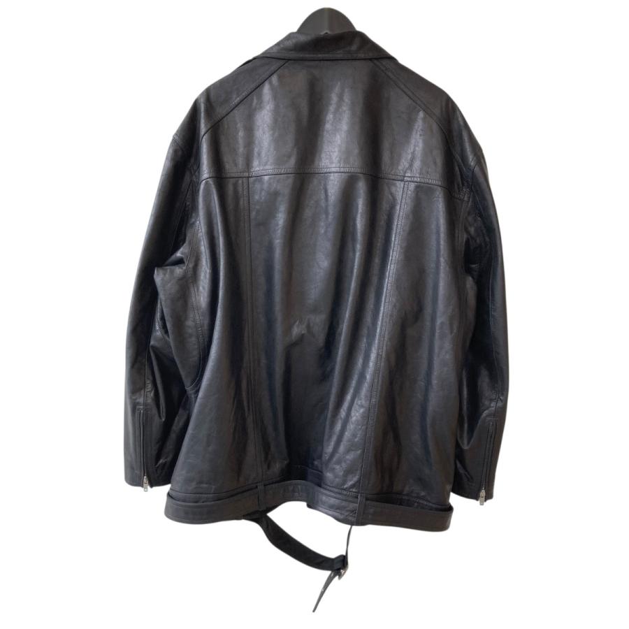 期間限定値下げ　 Rick Owensブラックレザージャケット Rick Owens（リック・オウエンス） 【値下げ】RICK OWENS レザー