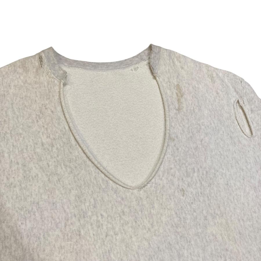 値下げ】ANCELLM CRASH CREWNECK SWEAT SHIRT クルーネックスウェット