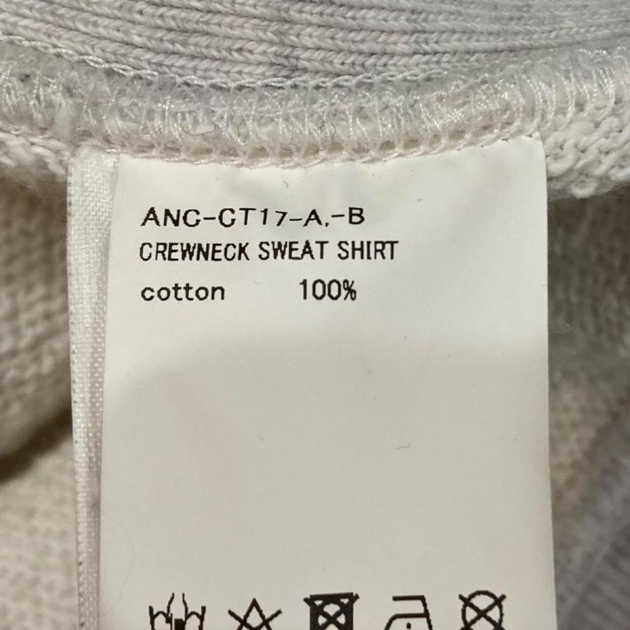 値下げ】ANCELLM CRASH CREWNECK SWEAT SHIRT クルーネックスウェット