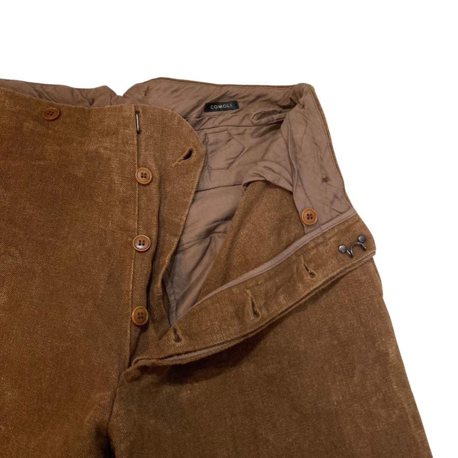 COMOLI コモリ 21SS ヘンプダック バックストラップパンツ T01