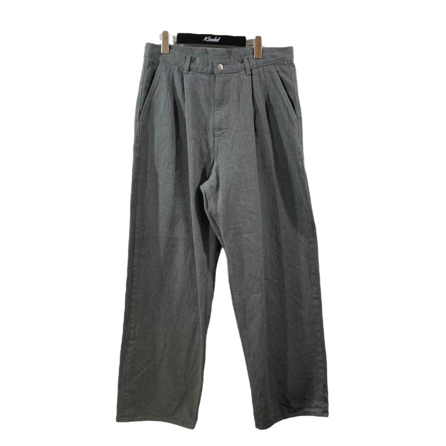 グラフペーパー Graphpaper Colorfast Denim Two Tuck Pants