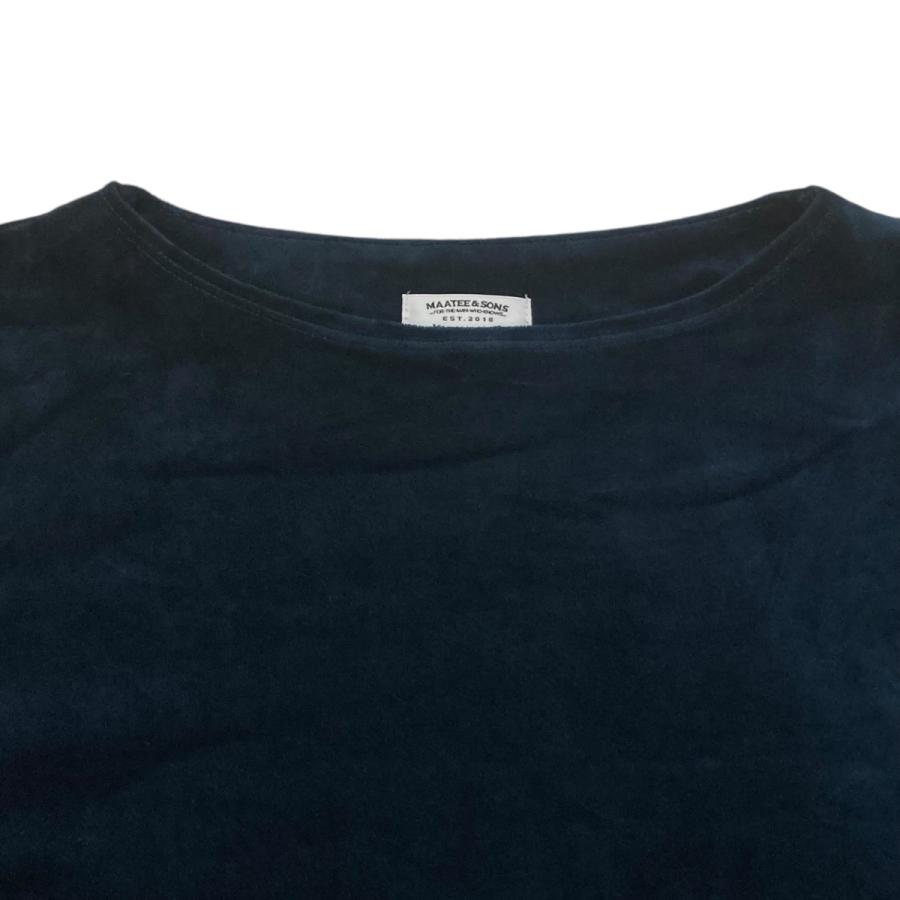 マーティー 【値下げ】MAATEE＆SONS SUVIN VELOUR BOAT TEE 半袖T