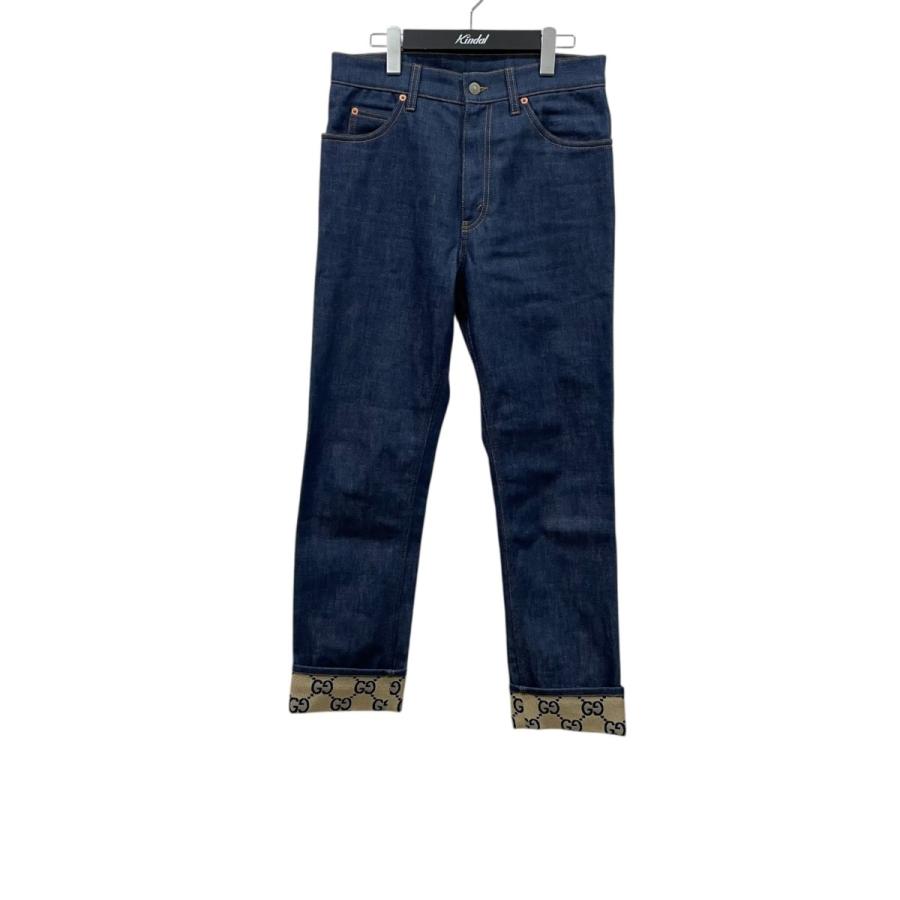 GUCCI（グッチ） 【値下げ】GUCCI 折り返し付き デニムパンツ 700949