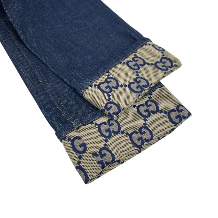 GUCCI（グッチ） 【値下げ】GUCCI 折り返し付き デニムパンツ 700949