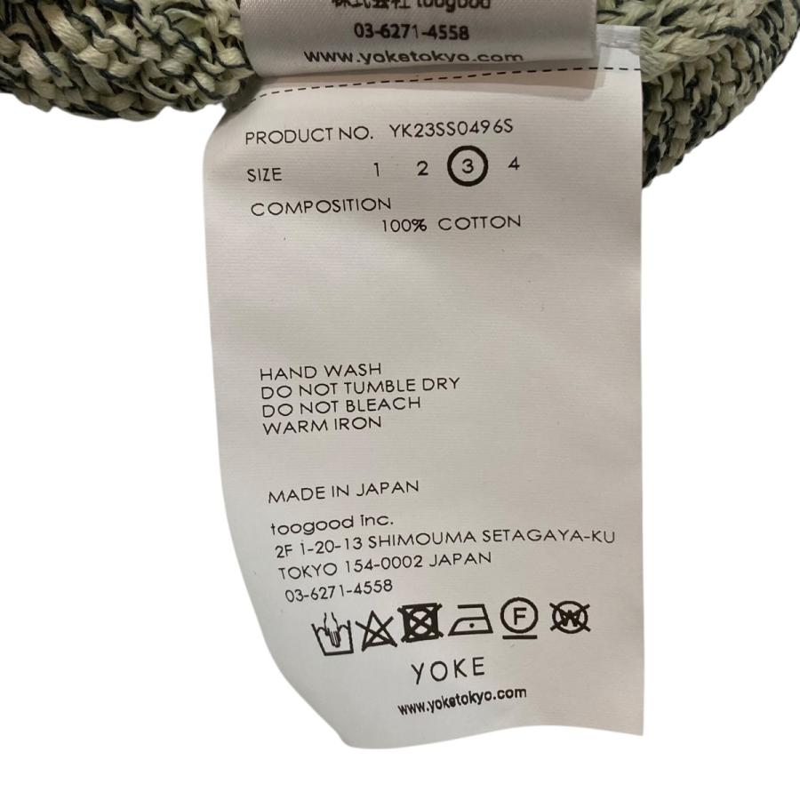 【値下げ】YOKE MESH CARDIGAN メッシュカーディガン YK23SS0496S 黄緑 サイズ：3 (南船場店)_5