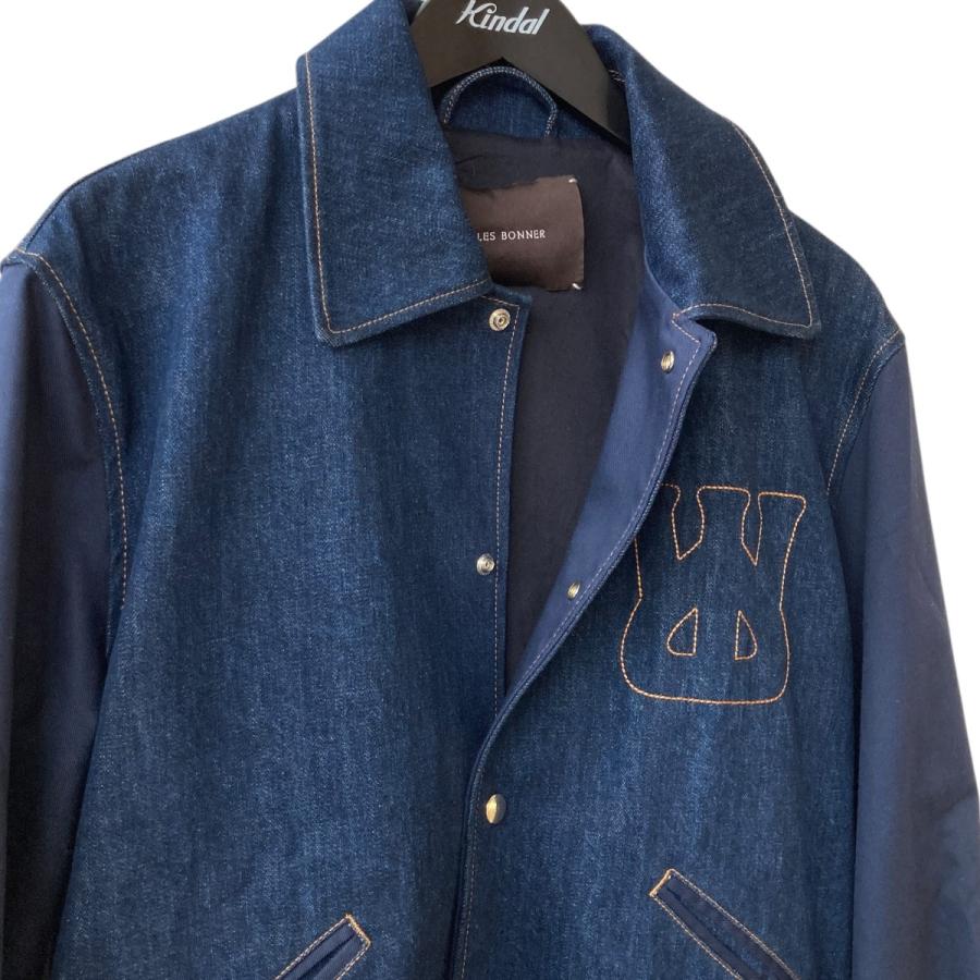 Wales Bonner Echo デニム スタジャン 新品未使用 値下げ】WALES BONNER Echo Denim スタジアムジャンパー インディゴ