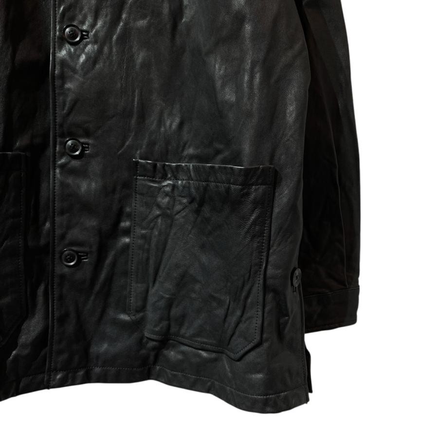 YOKE GOAT LEATHER CAR COAT レザーカーコート YOKE - 【残りわずか】Goat Leather Car Coat | ACRMTSM ONLINE STORE