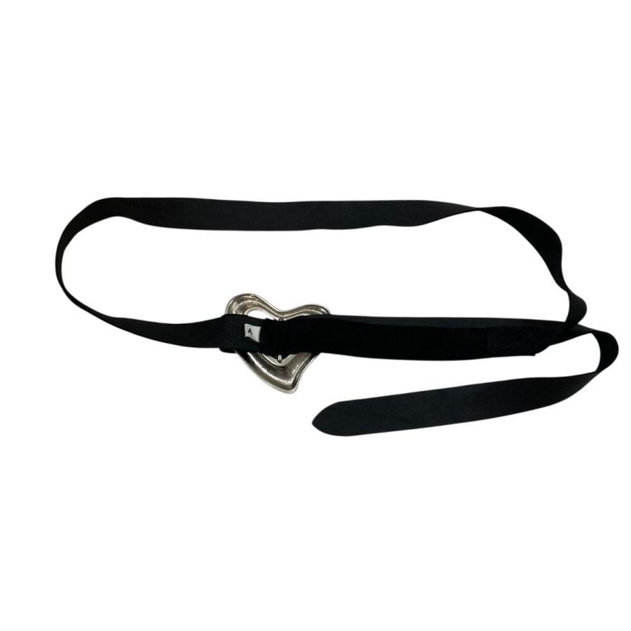 SEA シー SEA BIG HEART SUEDE BELT ハート スエードベルト ブラック