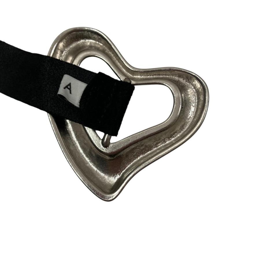 SEA シー SEA BIG HEART SUEDE BELT ハート スエードベルト ブラック