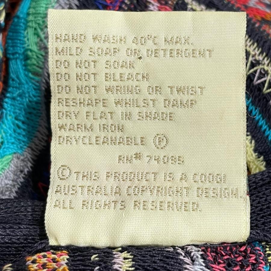 クージー Coogi 総柄シルクニットカーディガン 3D Knit Cardigan