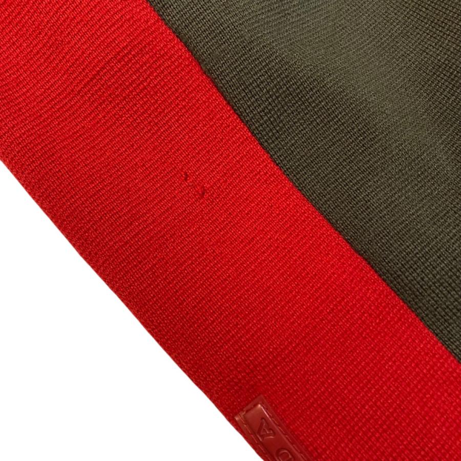 プラダスポーツ PRADA SPORTS タートルネックニット オリーブ×レッド 