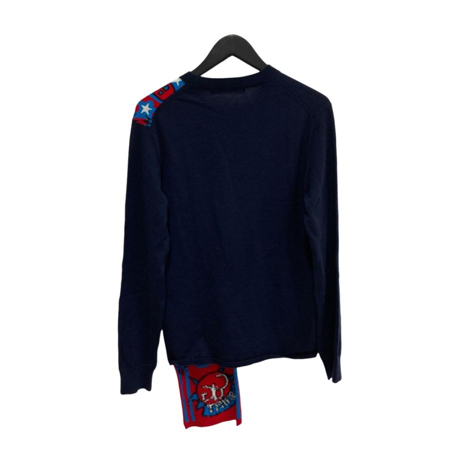 COMME des GARCONS SHIRT コムデギャルソンシャツ 薄地ニット ネイビー