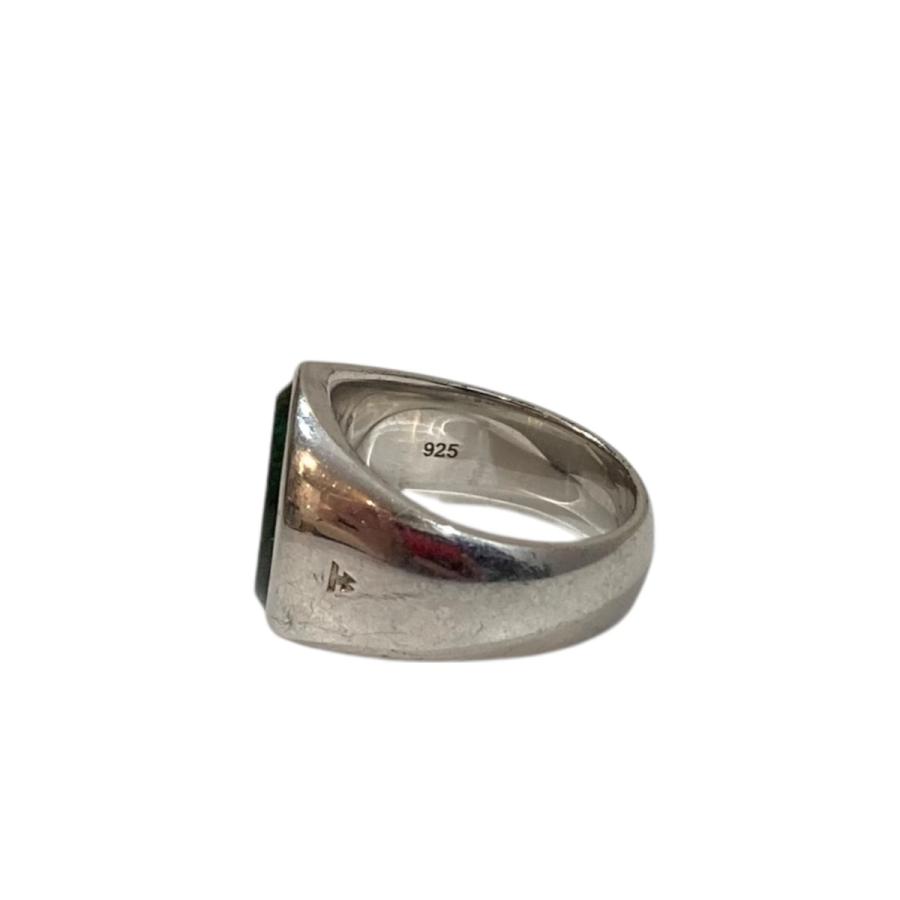 TOM WOOD（トムウッド） TOM WOOD Oval Green Marble リング シルバー
