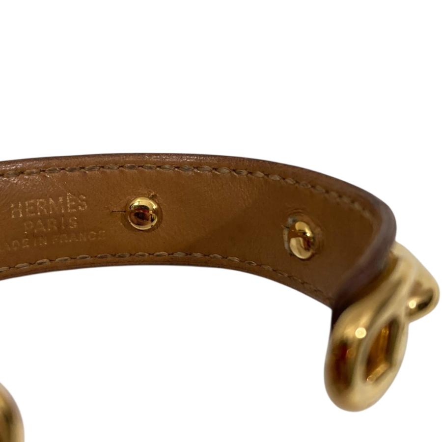 HERMES（エルメス） シェーヌダンクル レザーブレスレット バングル