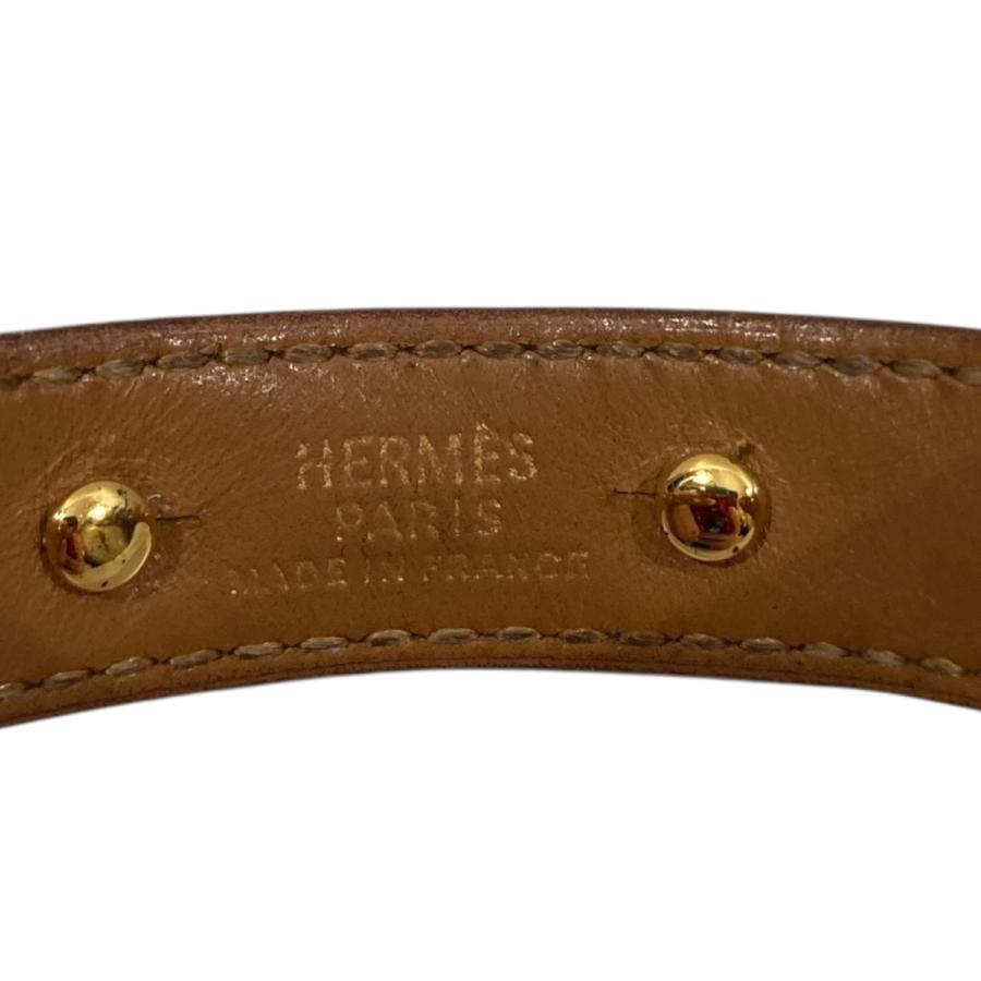 HERMES（エルメス） シェーヌダンクル レザーブレスレット バングル