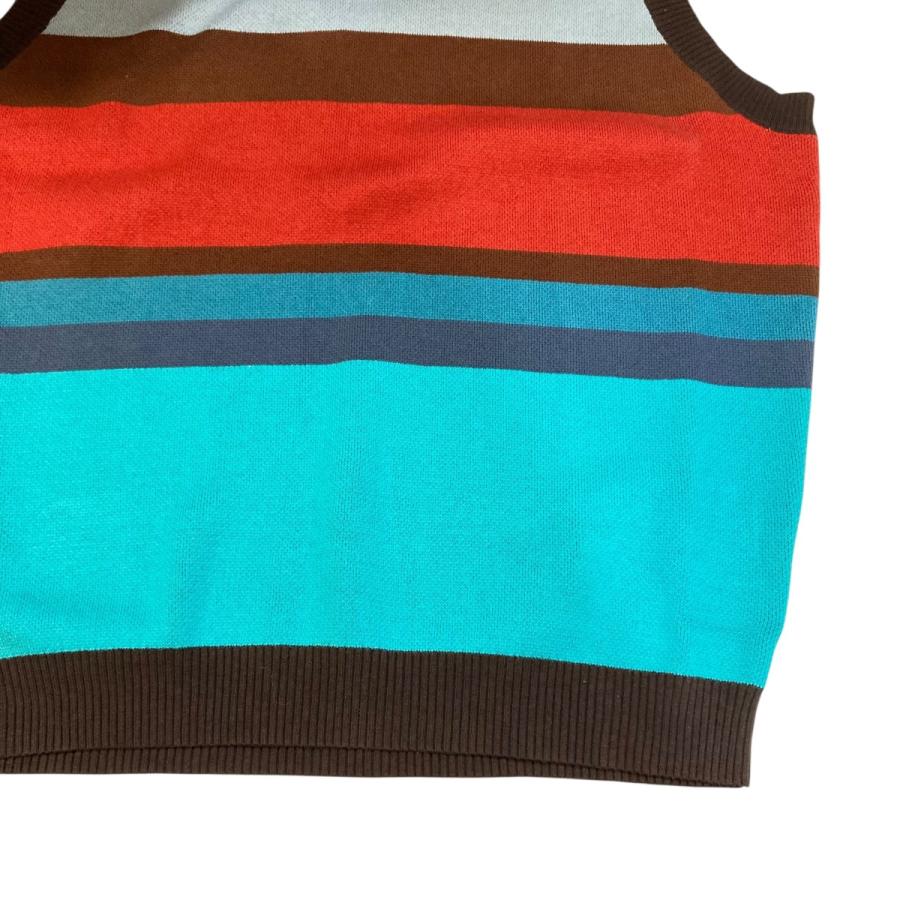TTT MSW Border Knit Vest ニットベスト TTT-2022AW-KT02 マルチカラー