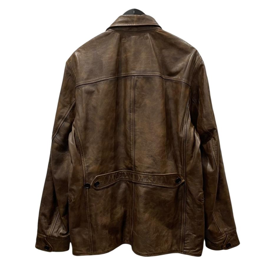 専用出品rrl レザーカーコート RRL◇レザーカーコート/コート/M/レザー/BRW : セカンドストリート