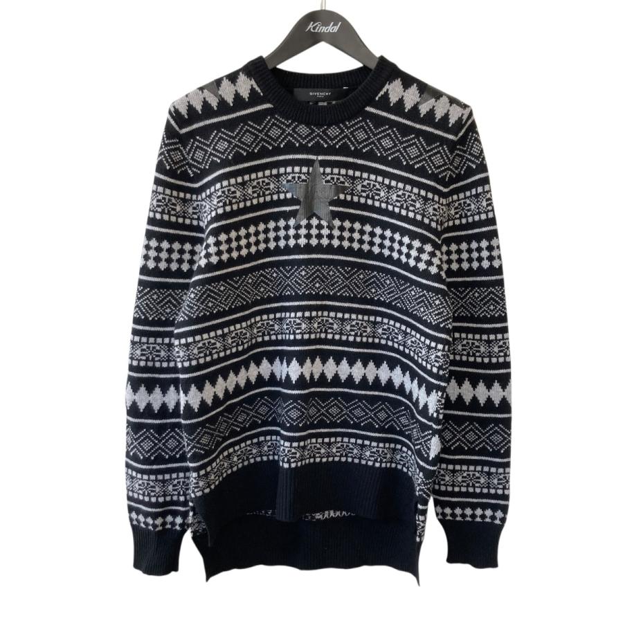 GIVENCHY ジバンシィ ニットアウター GIVENCHY（ジバンシィ） 総柄 クルーネック ニットセーター 14F 7601
