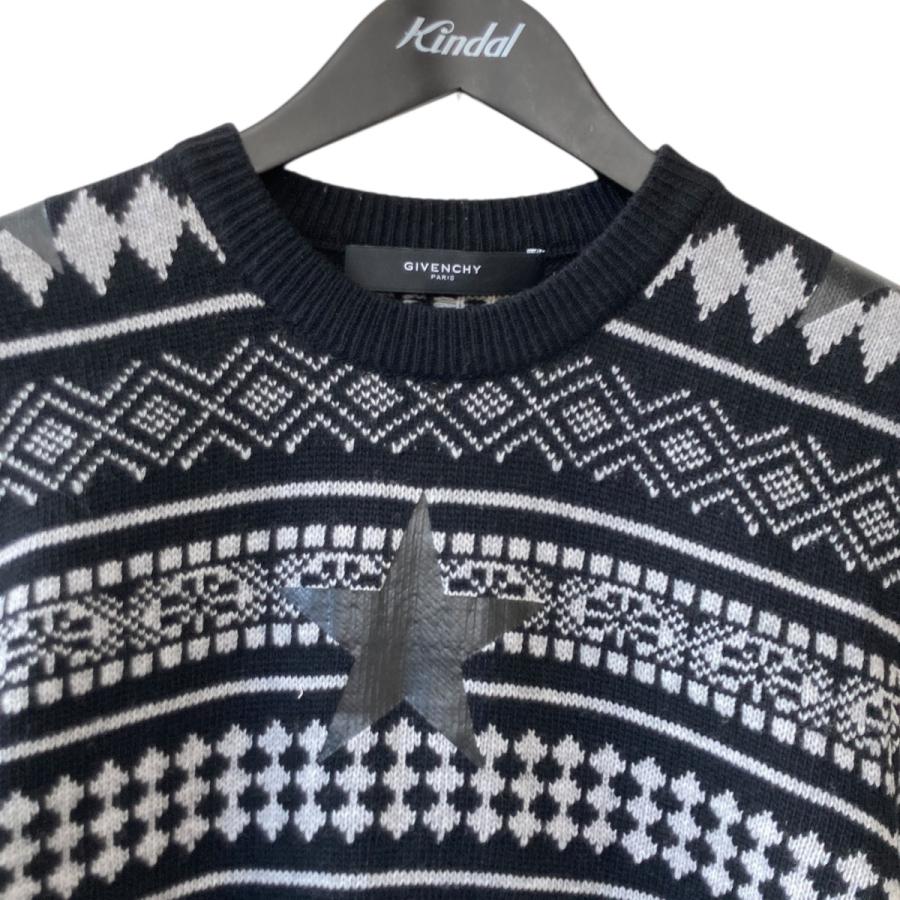GIVENCHY（ジバンシィ） 総柄 クルーネック ニットセーター 14F 7601