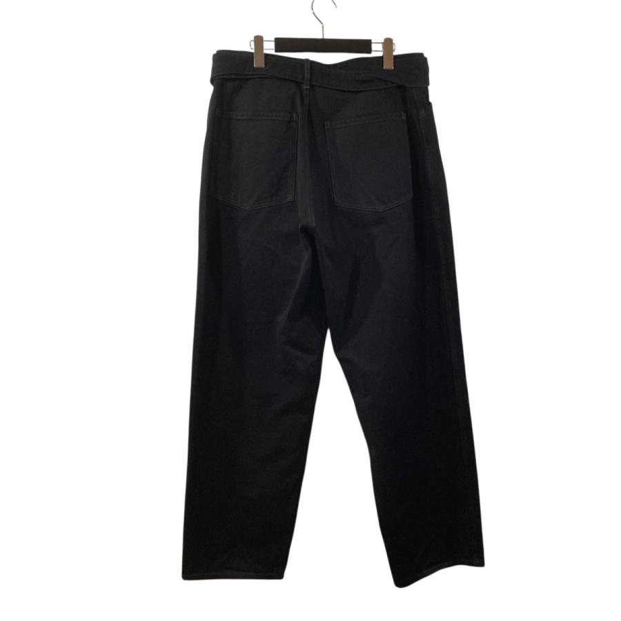 COMOLI（コモリ） ブラックデニム ベルテッドパンツ D01-03001