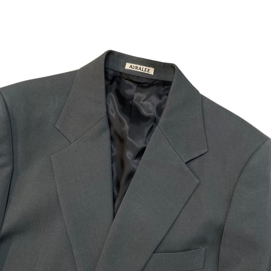 【値下げ】AURALEE 25AW LIGHT WOOL MAX GABARDINE JACKET テーラードジャケット A25AJ01MG グレーの画像