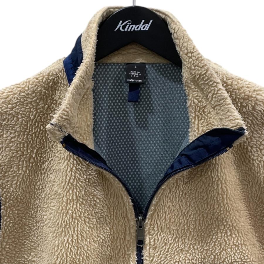 Patagonia フリースベスト Lサイズ ベージュ/ネイビー patagonia（パタゴニア） ジップアップフリースベスト ベージュ