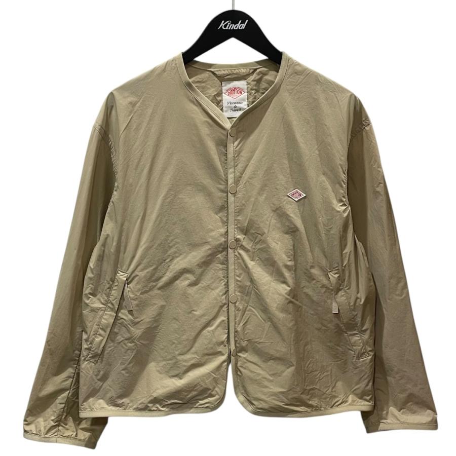 未使用、DANTON ナイロン薄手ブルゾン　M(L相当) Danton（ダントン） DANTON 23SS ノーカラーナイロンジャケット NYLON