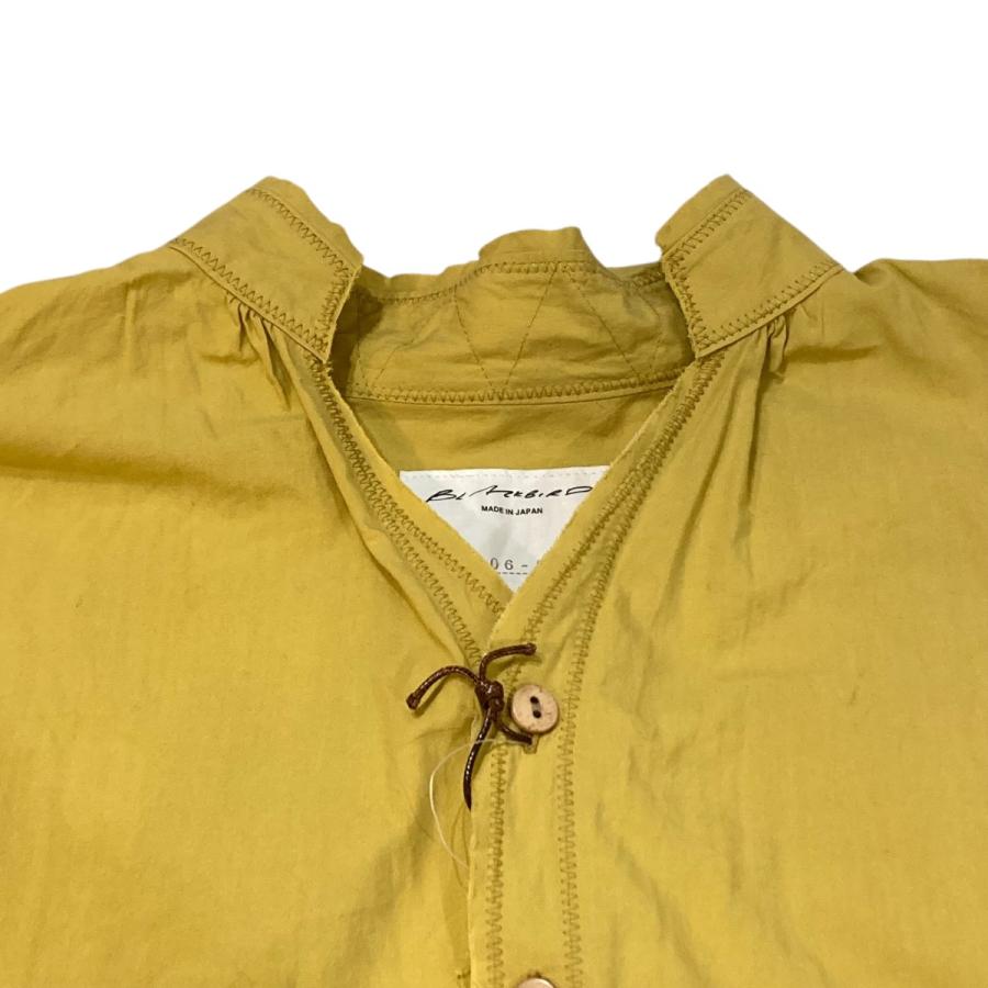 ブラックバード blackbird blackbird CUT OFF SHIRT バンドカラーシャツ B-006-S01A イエロー サイズ：0の画像